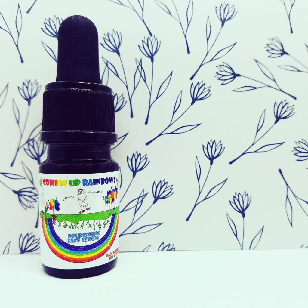 nourishing face serum coming up rainbows