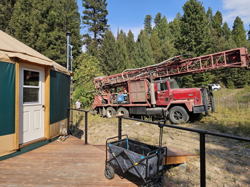 well drilling truck