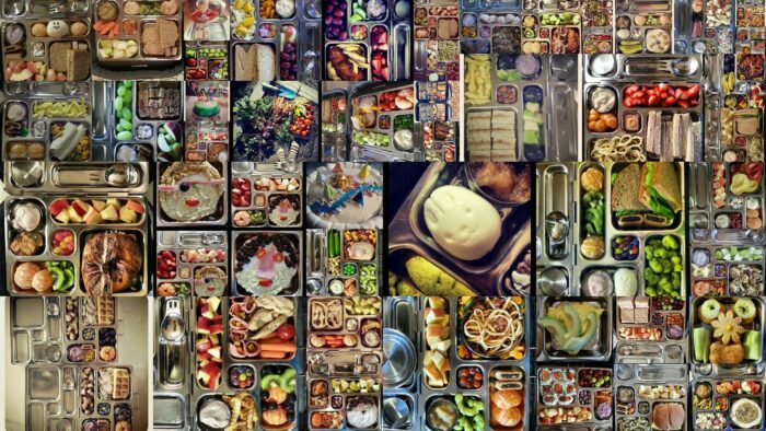 lunchbox collage
