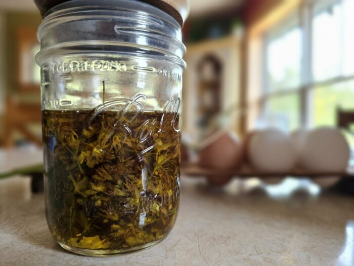 Two days in. St. John's Wort oil